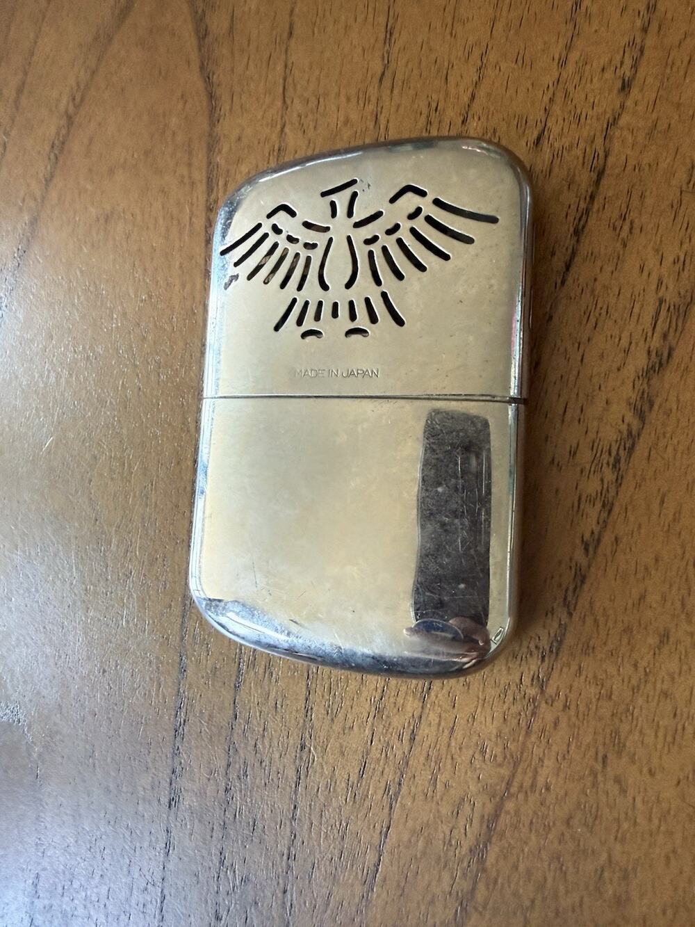 Vintage Phoenix Platinum Silver Hand Warner - Made In Japan